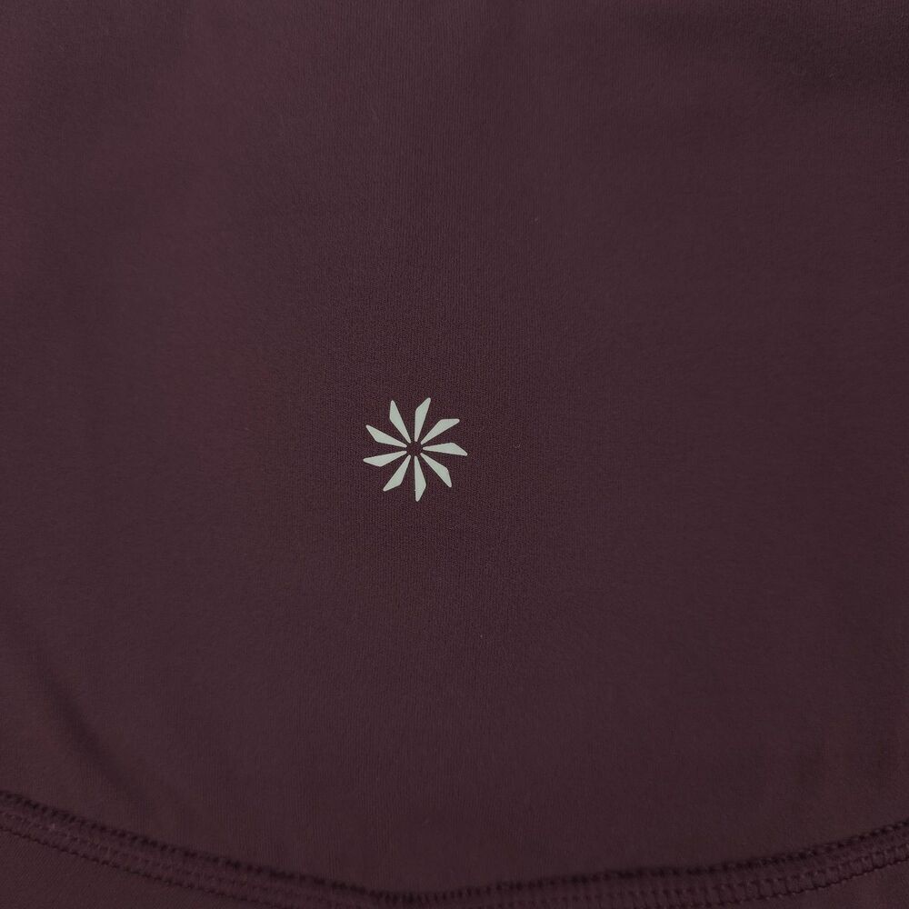 ATHLETA Salutation Stash Pocket || Tight Leggings Spiced Cabernet Burgundy 2X - Picture 7 of 9
